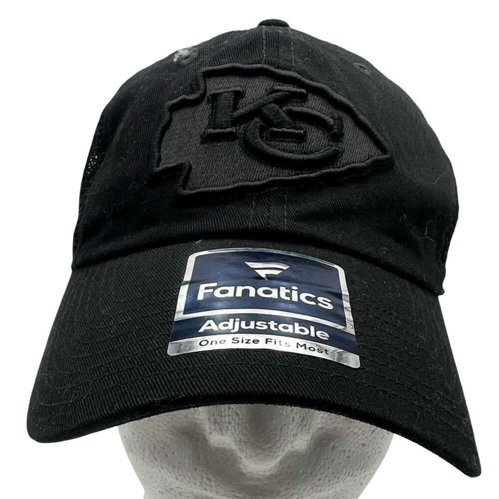 FANTASTICS - KANSAS CITY CHIEFS black baseball cap - one size / adjustable
